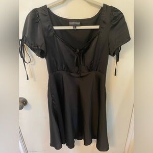 Silky Back Skater Dress
